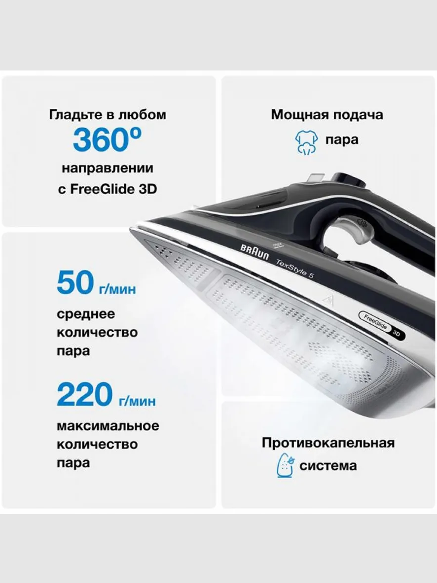 Утюг Braun TexStyle 5 SI5188BK - фото 6