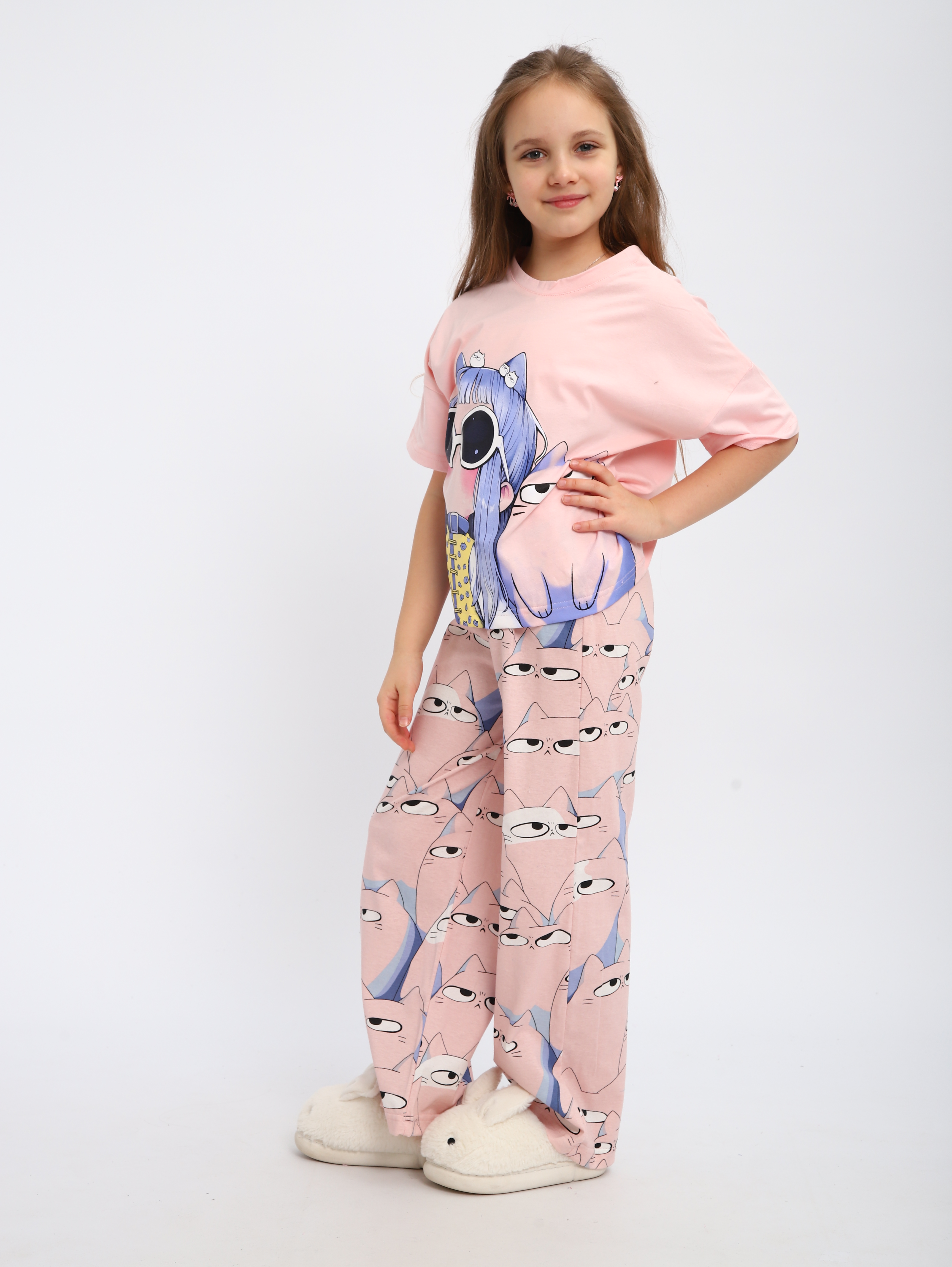 Пижама ЛАДОШКИ Пижама Друзья розовый - фото 2