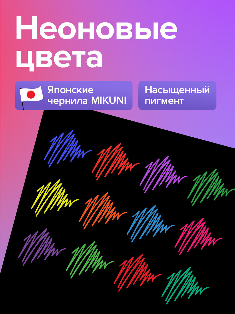 Ручка гелевая Brauberg 12 шт. - фото 2