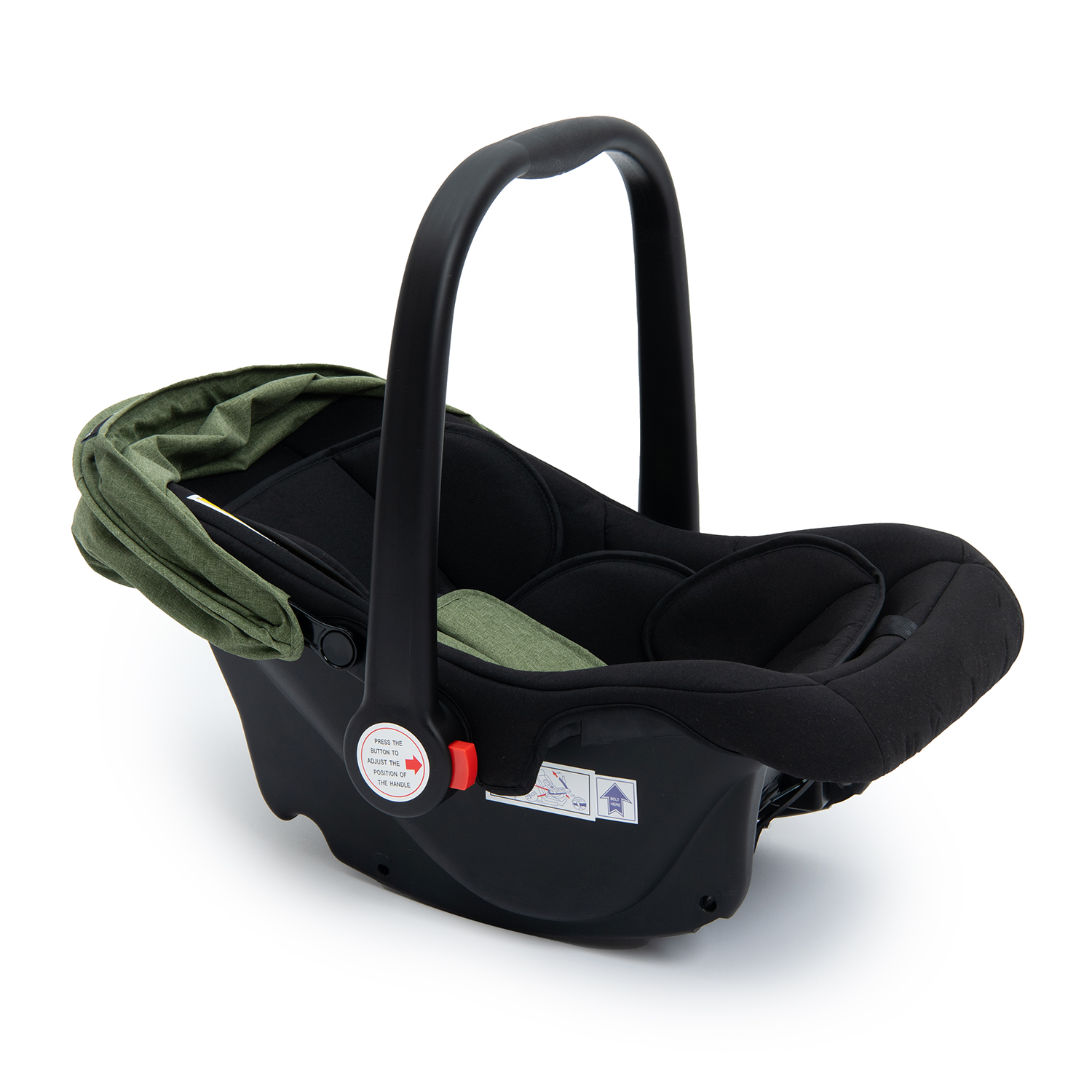 Коляска 3в1 Babyton Flexi Ride Black-Green - фото 34