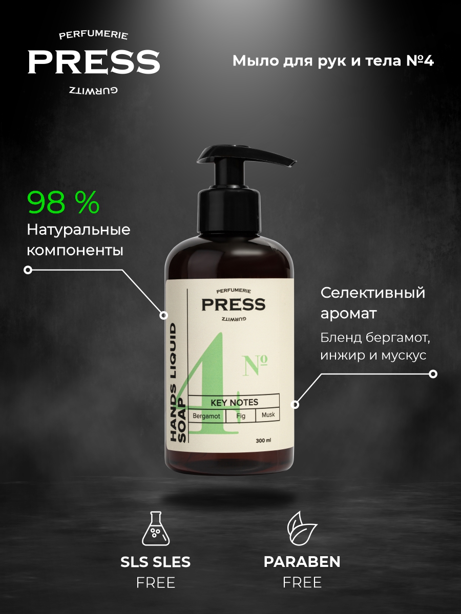Мыло жидкое Press Gurwitz Perfumerie - фото 3