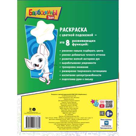 Комплект Барбоскины Раскраски 2 шт+ Многоразовые наклейки