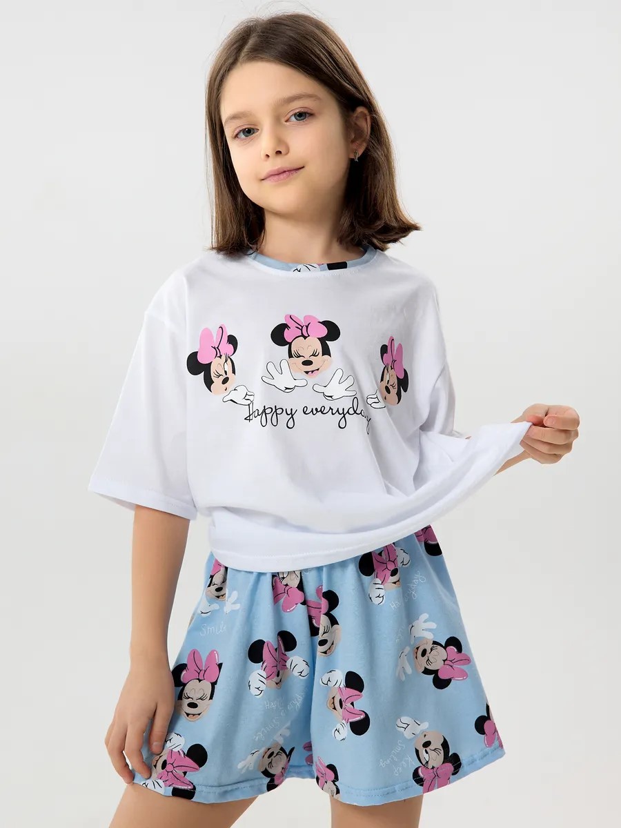 Пижама YAXX 003--Пижама микки/голубой - фото 1