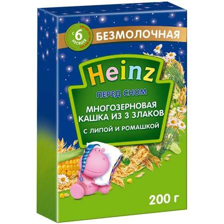 Каша Heinz многозерновая 3 злака с липой 200 г