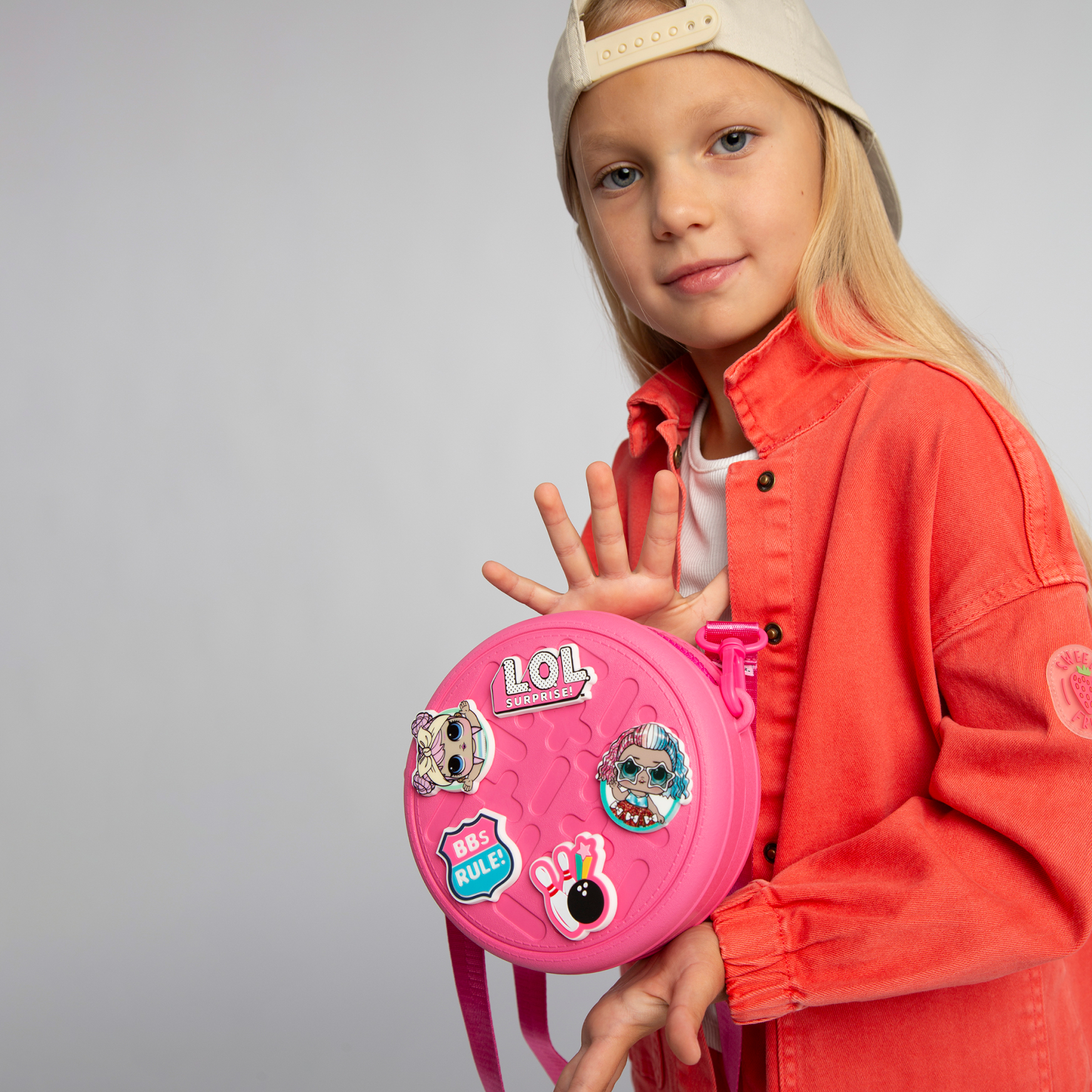 Сумка L.O.L. Surprise! розовая круглая + джиббитсы - фото 10