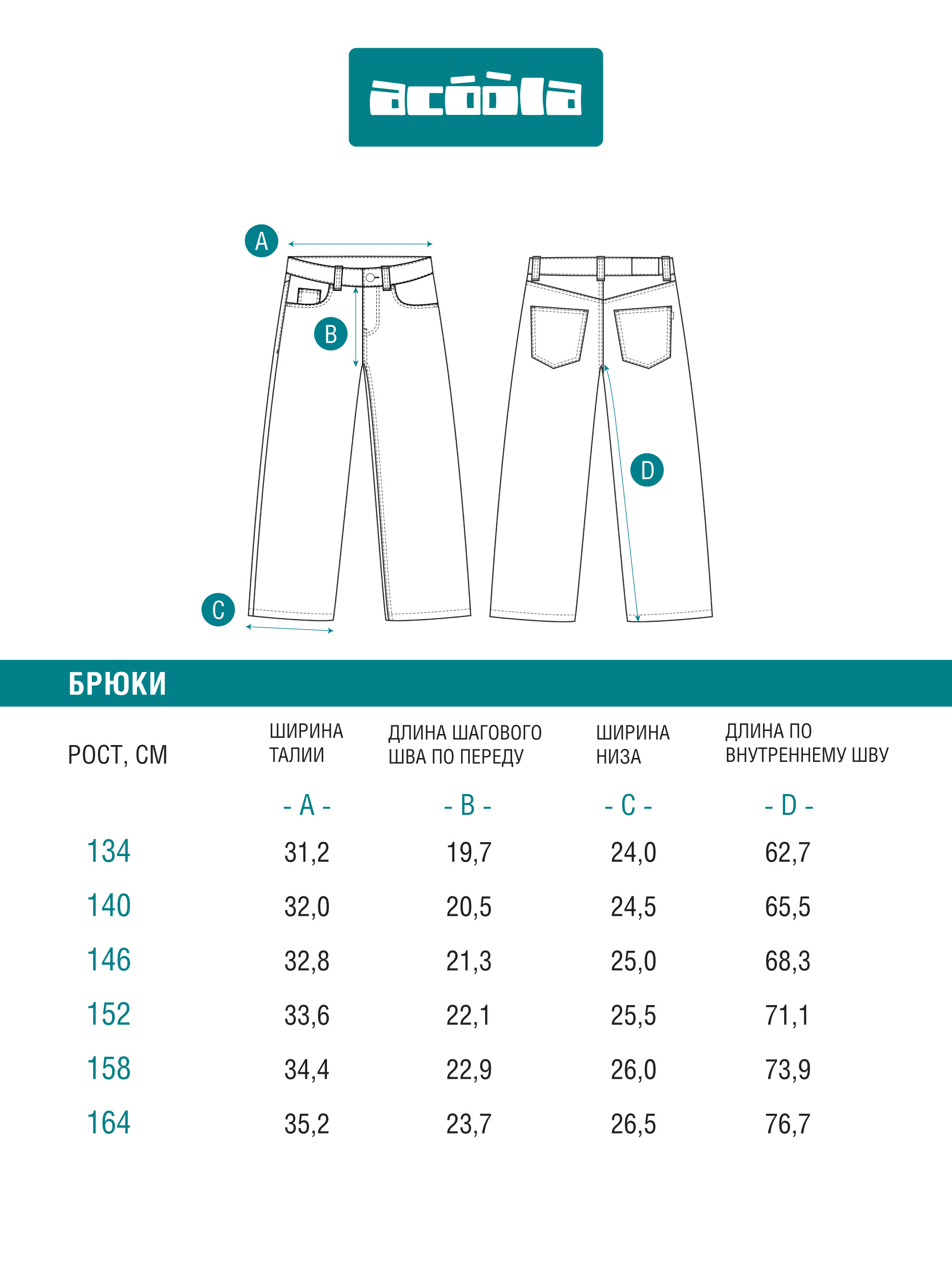 Джинсы Acoola 20210440119_0092580 - фото 5
