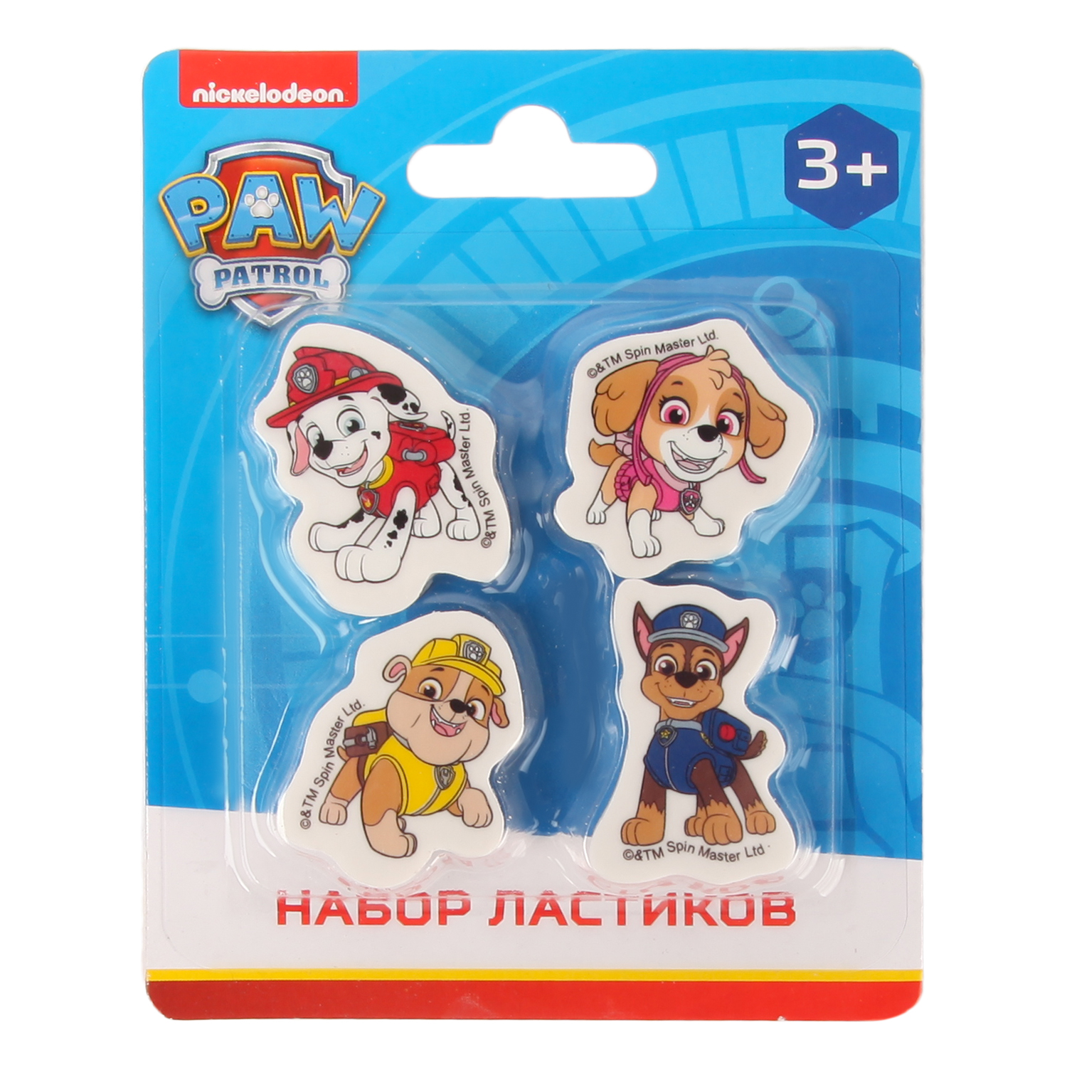 Ластик Erhaft Щенячий патруль 4 шт. - фото 2