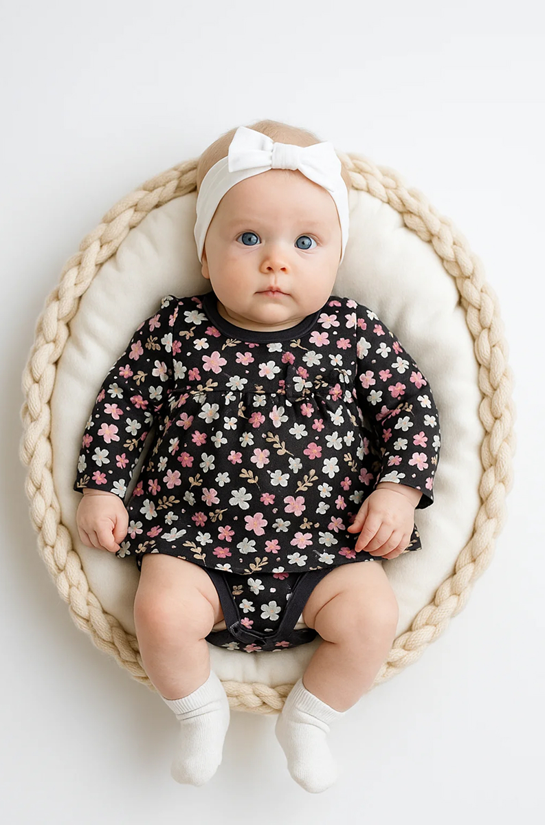 Изображение товара Боди-платье Эскимо для новорожденных девочек 68 см мягкий трикотаж