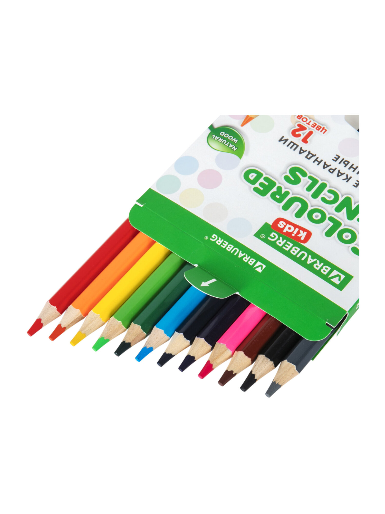 Карандаши цветные Brauberg 12 шт. - фото 8