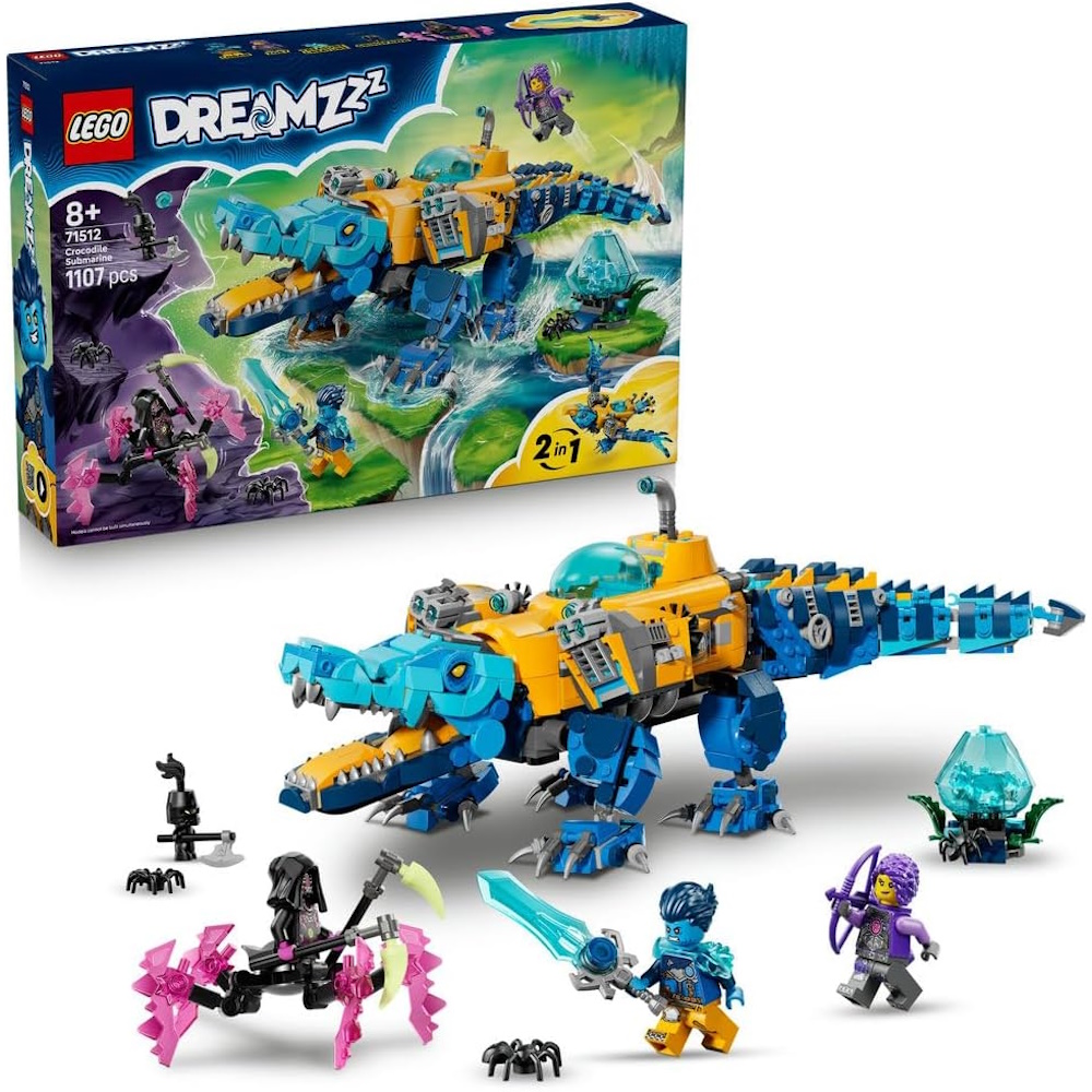 Конструктор LEGO DREAMZzz Подводная лодка Крокодил 1107 дет. - фото 1
