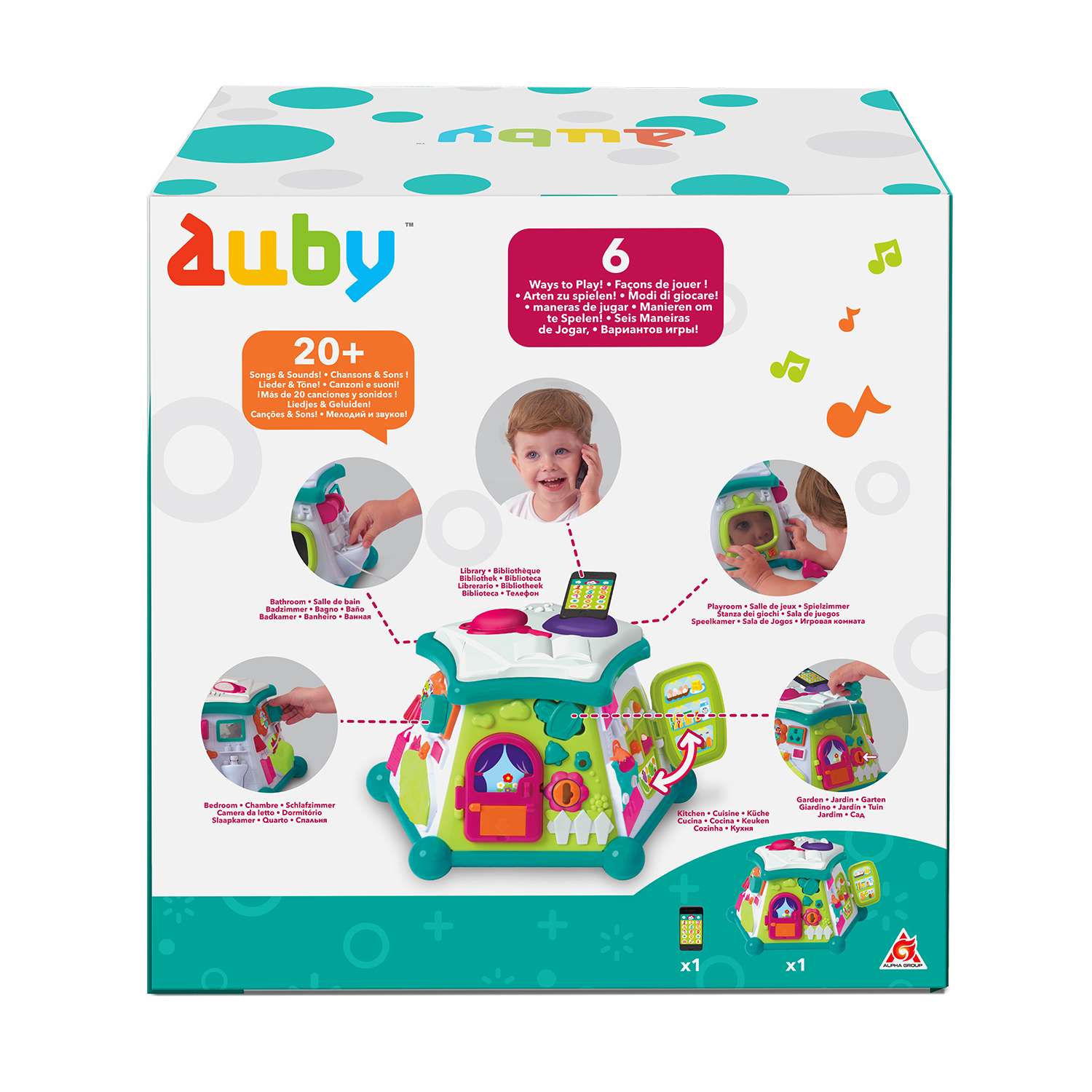 Игрушка развивающая Auby Веселый домик 41090 - фото 9