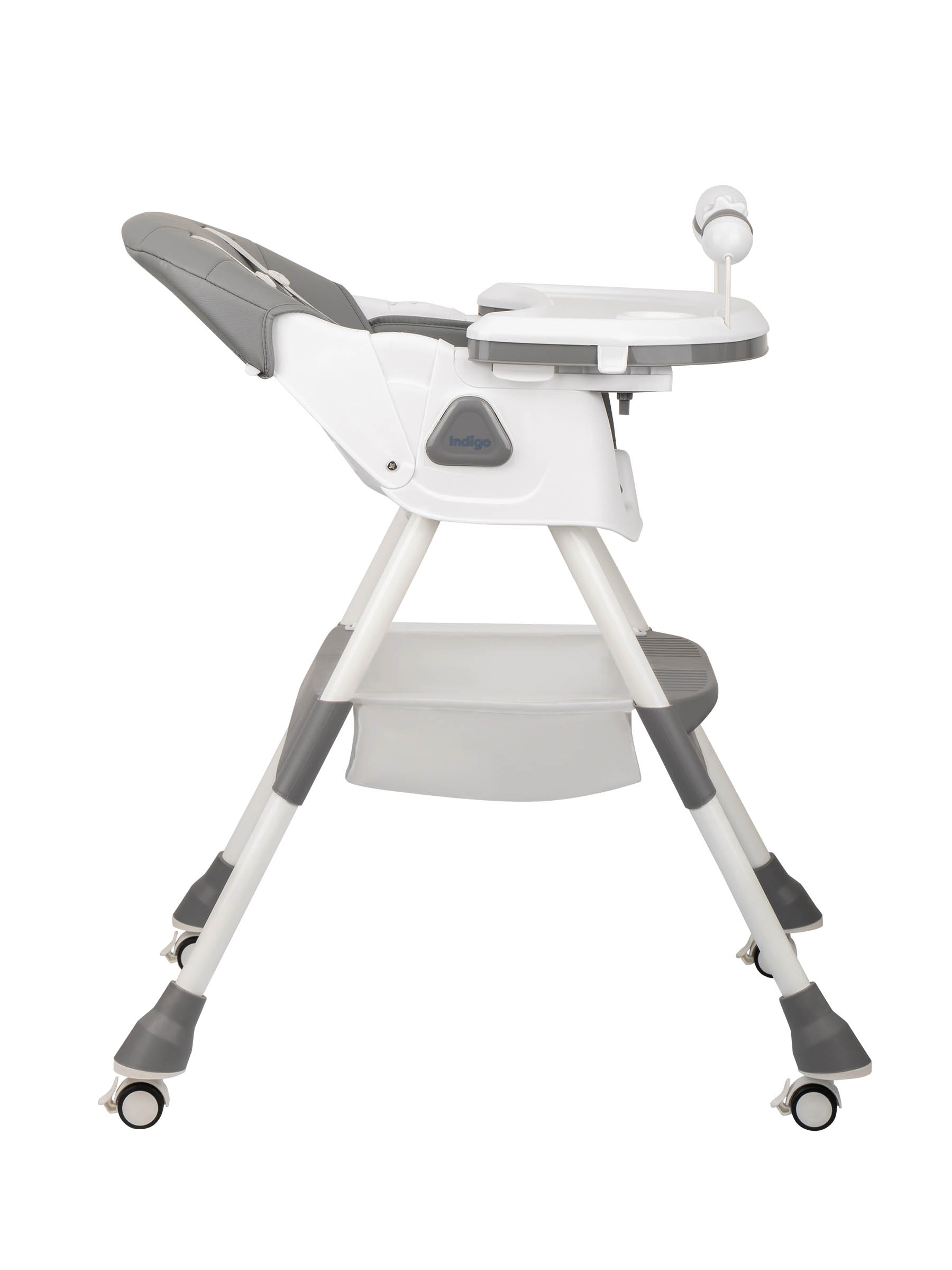 Стульчик для кормления Indigo Corn Flex темно-серый - фото 5