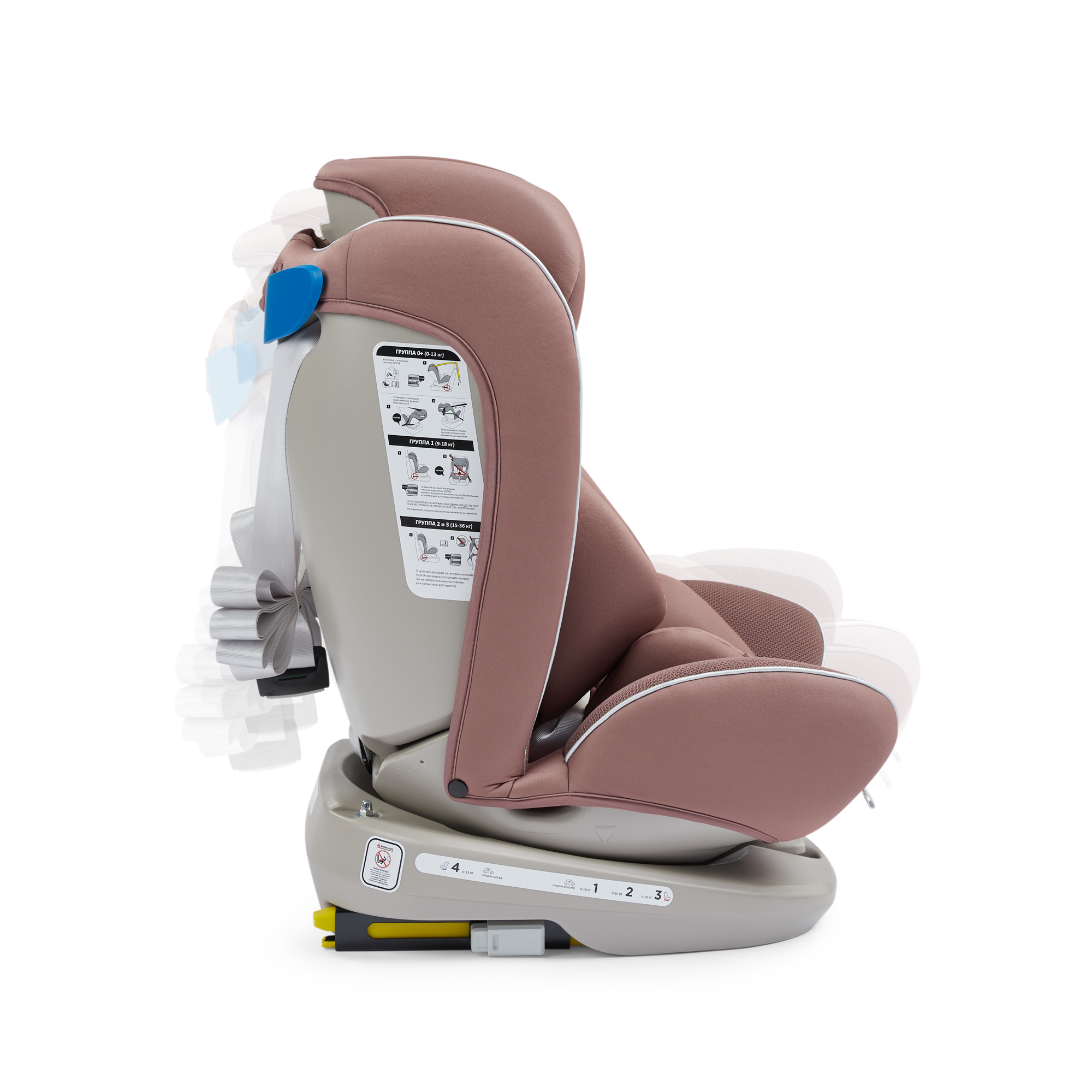 Автокресло Happy Baby Unix Isofix 0+/1/2/3 (0-36 кг) - фото 22
