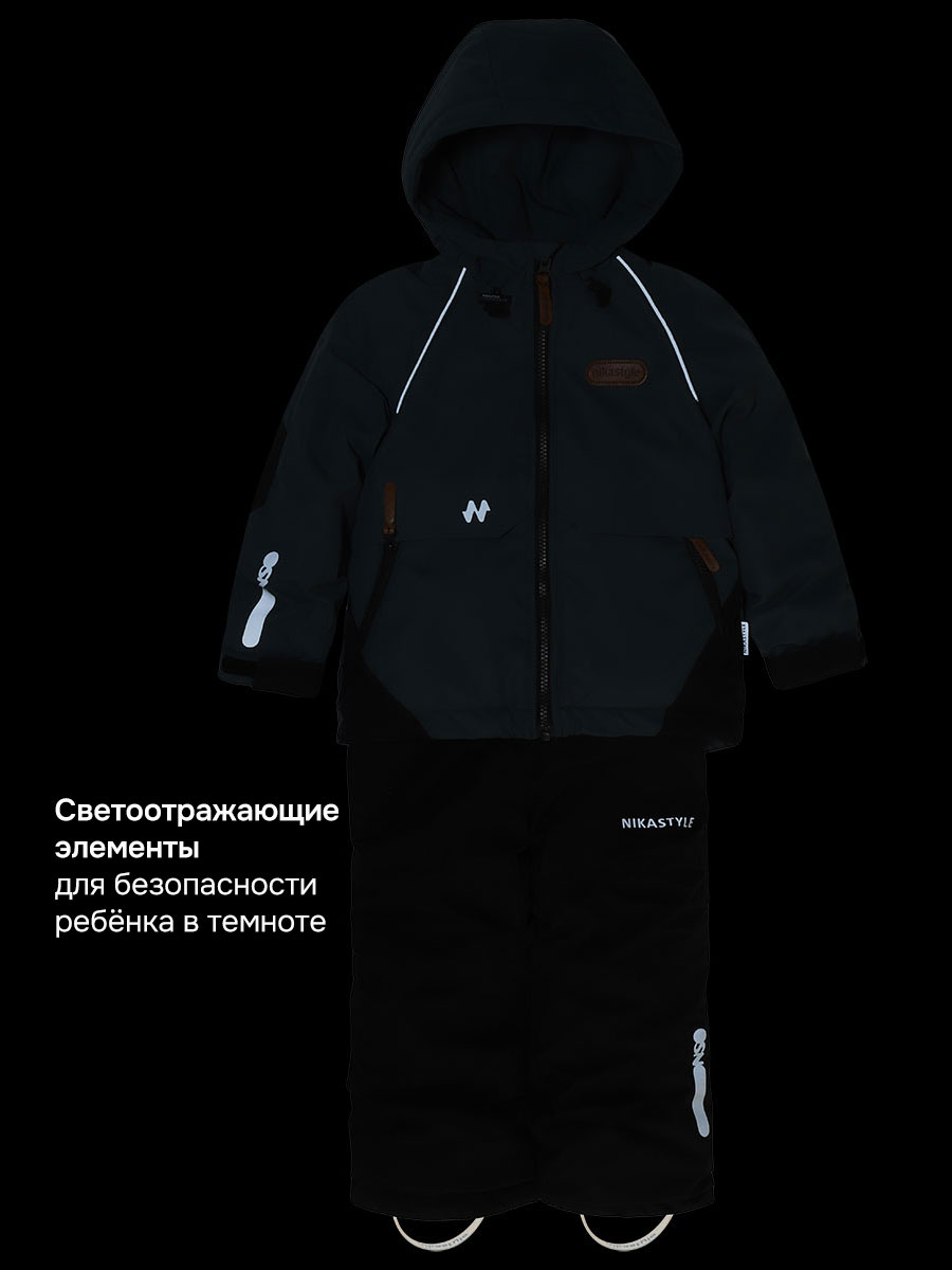 Костюм NIKASTYLE 7м1926 мох/черный - фото 10