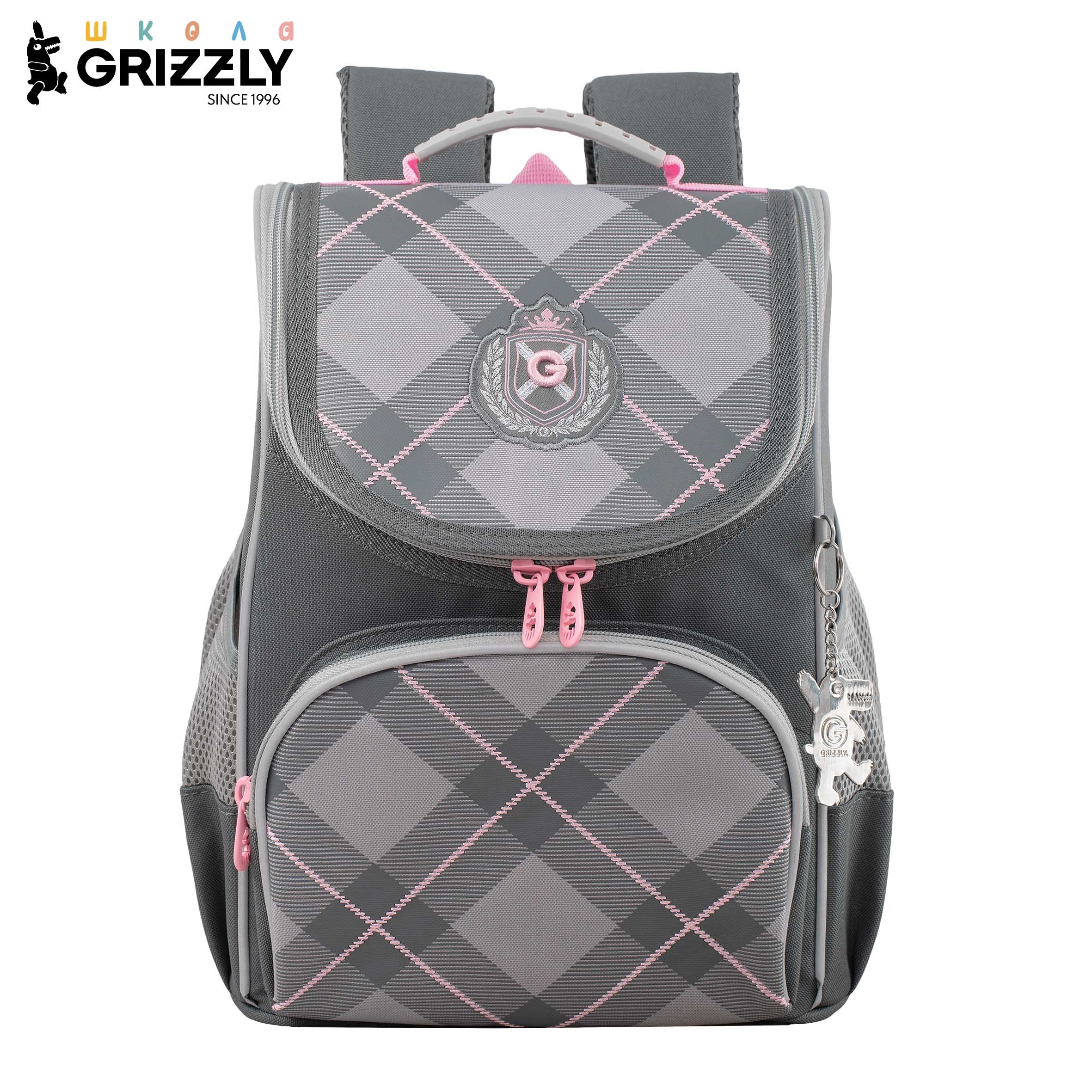 Ранец Grizzly Клетка - фото 1
