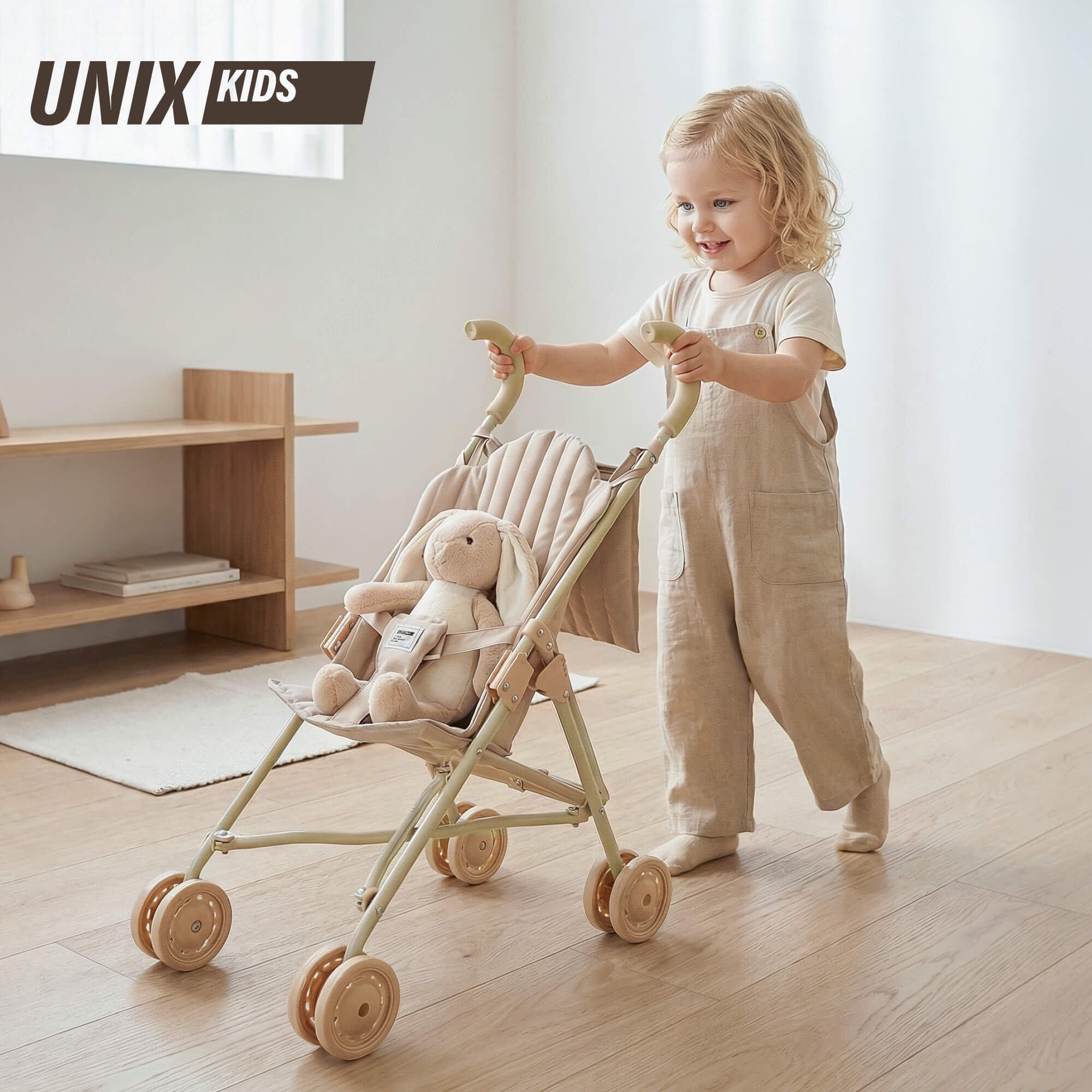 Коляска-трость для кукол UNIX Kids DOLLCANECL - фото 1