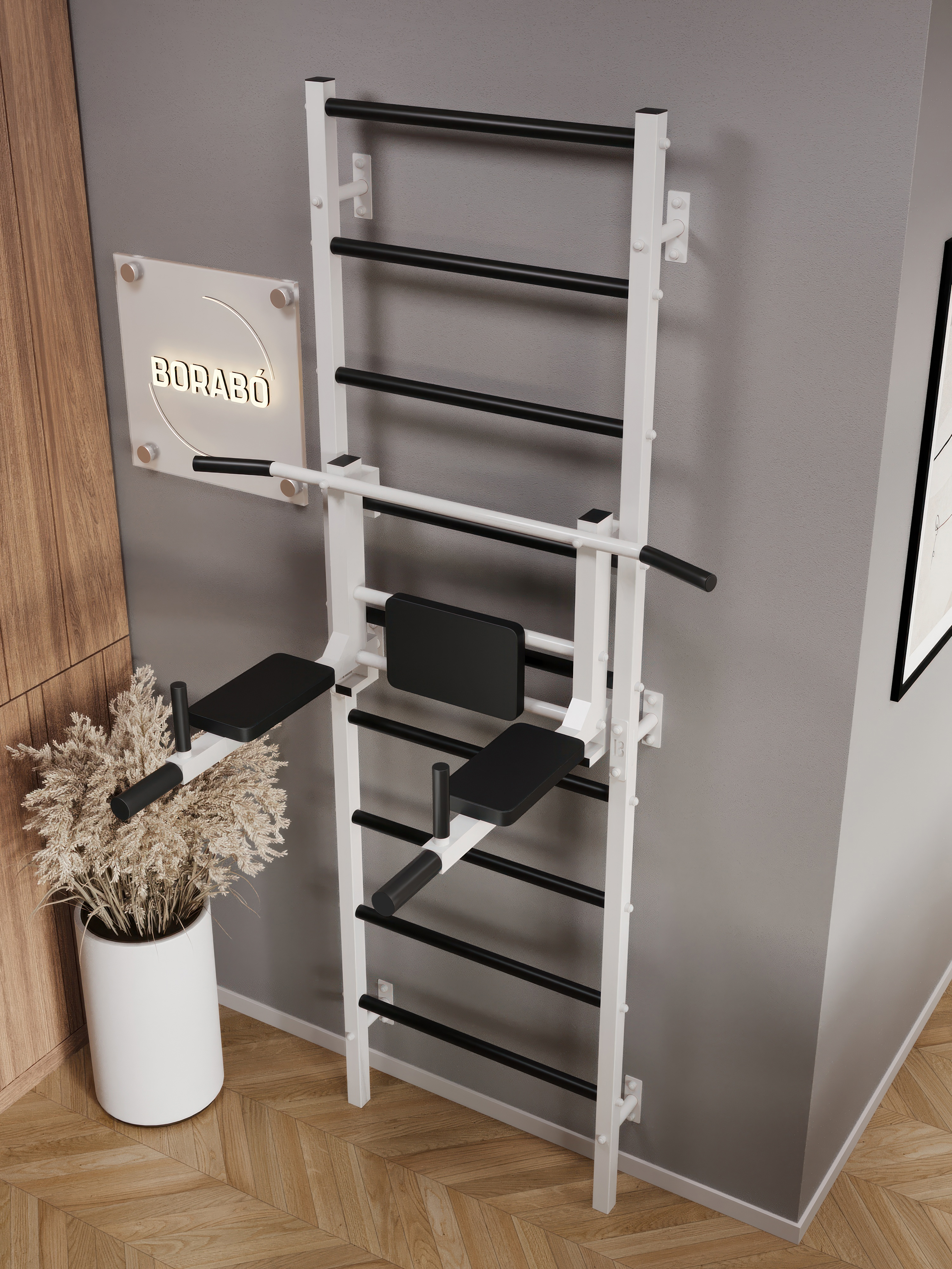 Шведская стенка BORABO PRO с турником 3 в 1 - фото 17