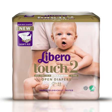 Подгузники Libero 2 (3-6 кг) 32 шт.