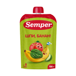 Пюре Semper Яблоко-банан-шпинат-огурец с 8 мес 100 г