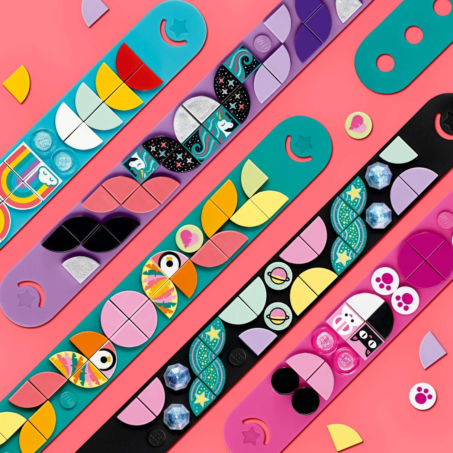 Конструктор LEGO DOTS Браслет Попугайчики блочный - фото 10