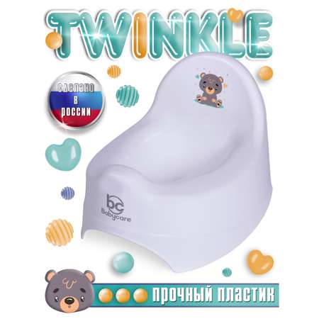 Горшок детский BabyCare Twinkle белый
