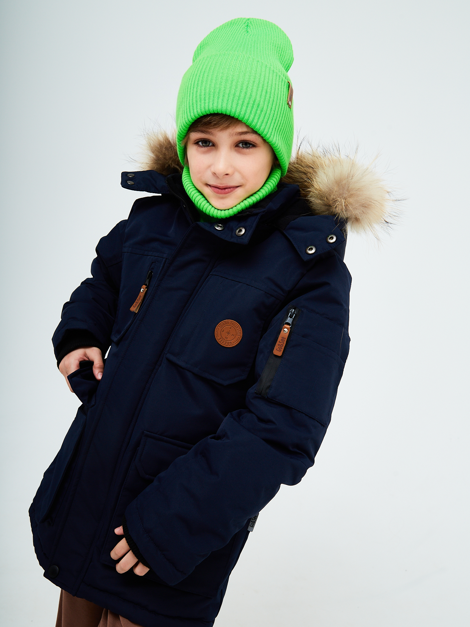 Шапка и снуд KUBRIO KU-H-52-lopata-LgreenB - фото 11