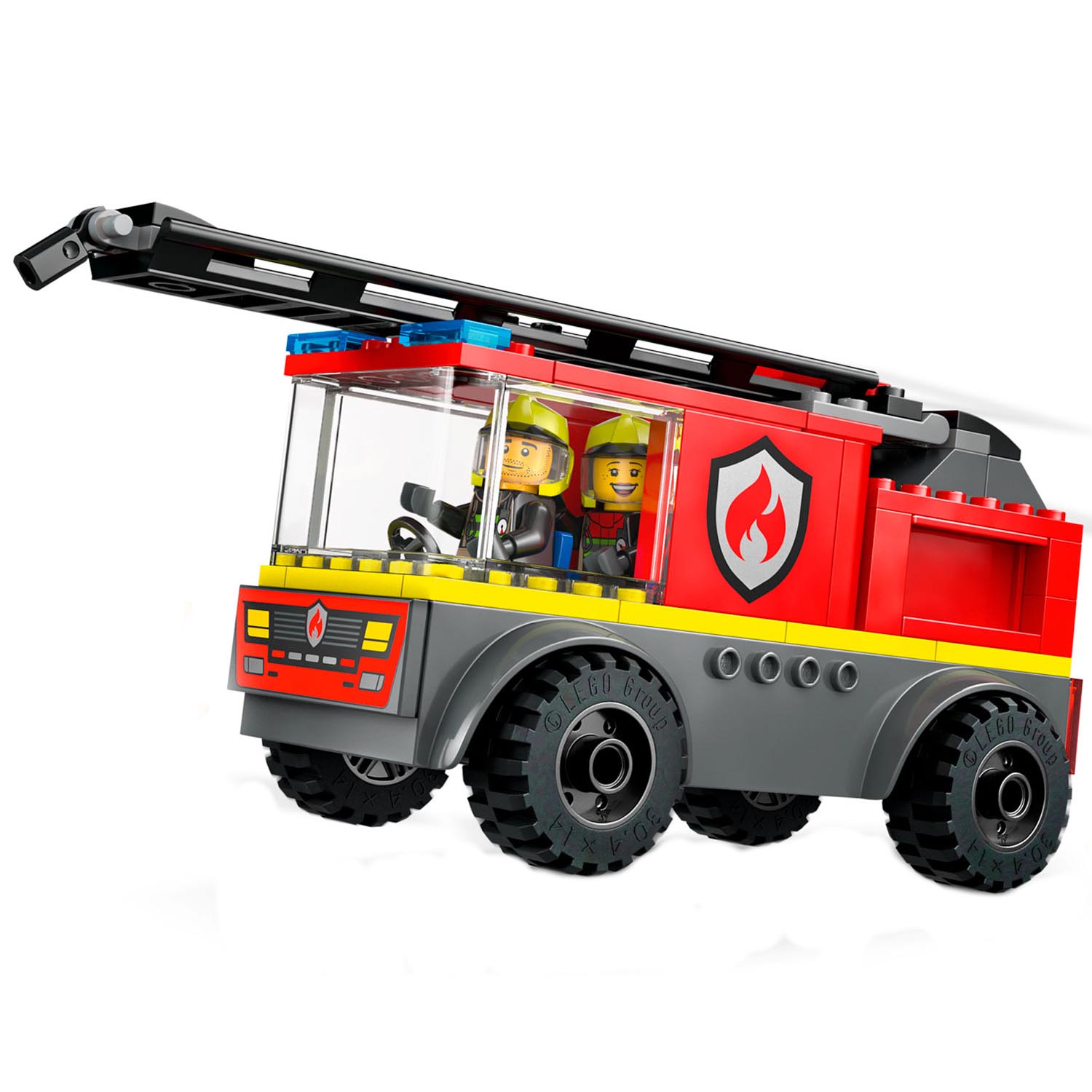 Конструктор LEGO City Пожарная машина с лестницей 82 дет. - фото 7