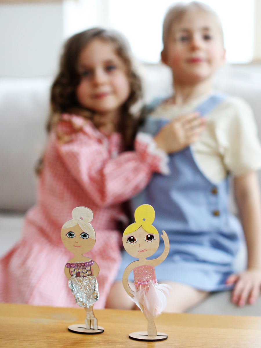 Набор для творчества HappyLine аппликация фигурки из дерева - фото 3