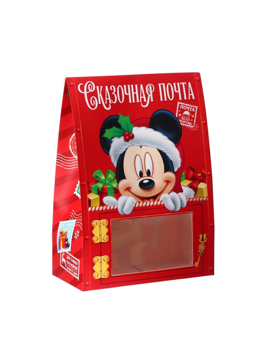 Коробка складная, новогодняя Disney "Сказочная почта", 20 х 28,1 х 10 см - фото 4