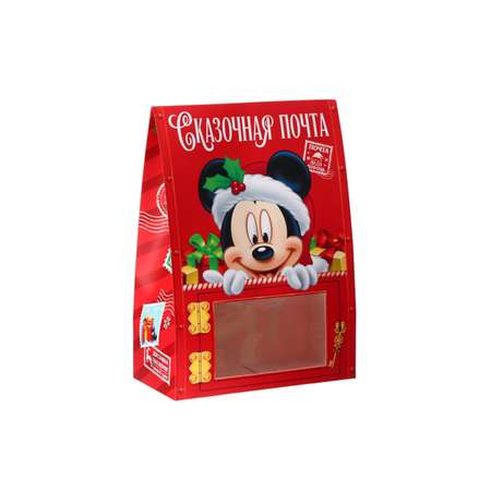 Коробка складная, новогодняя Disney \"Сказочная почта\", 20 х 28,1 х 10 см