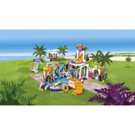 Конструктор LEGO Friends Летний бассейн блочный