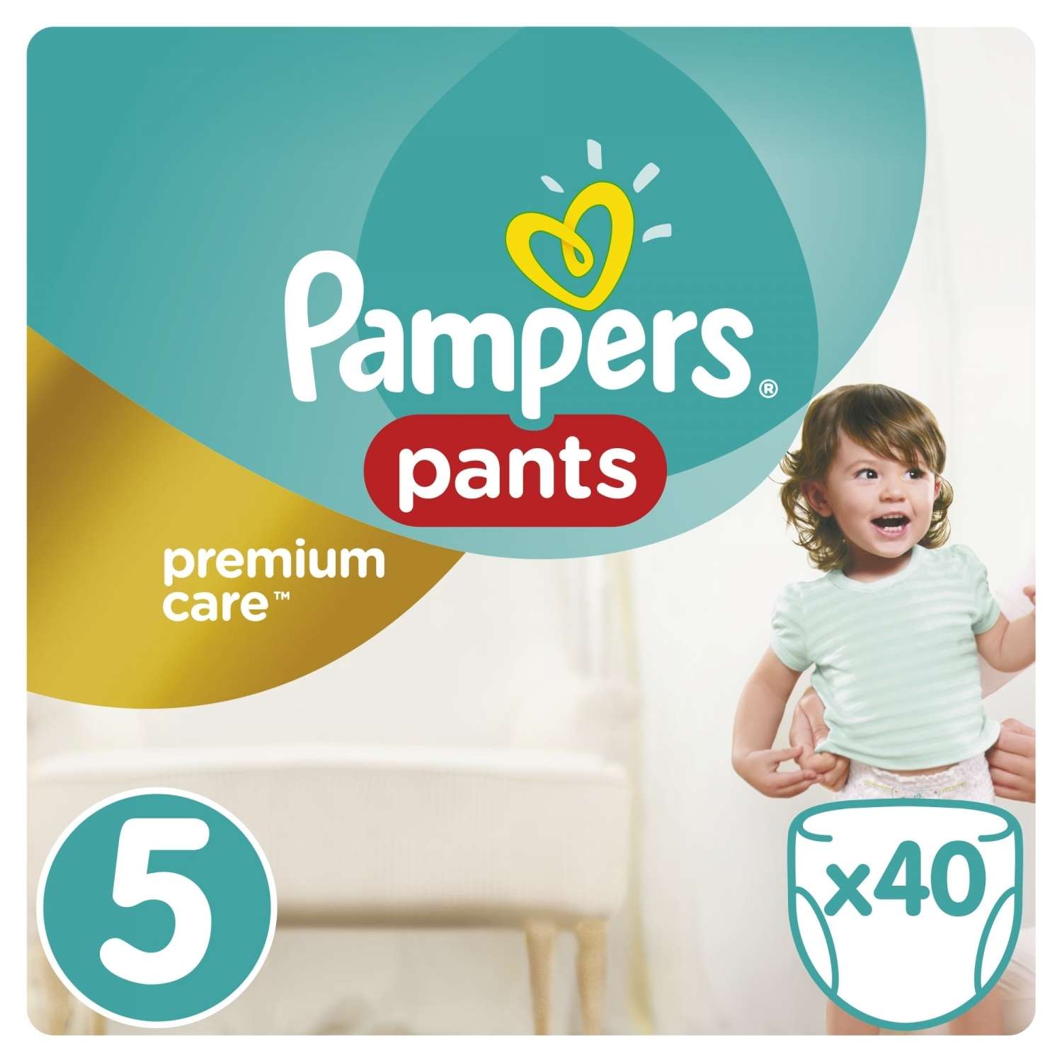 Трусики Pampers Premium Care 5 (12-18 кг) 40 шт. - фото 1