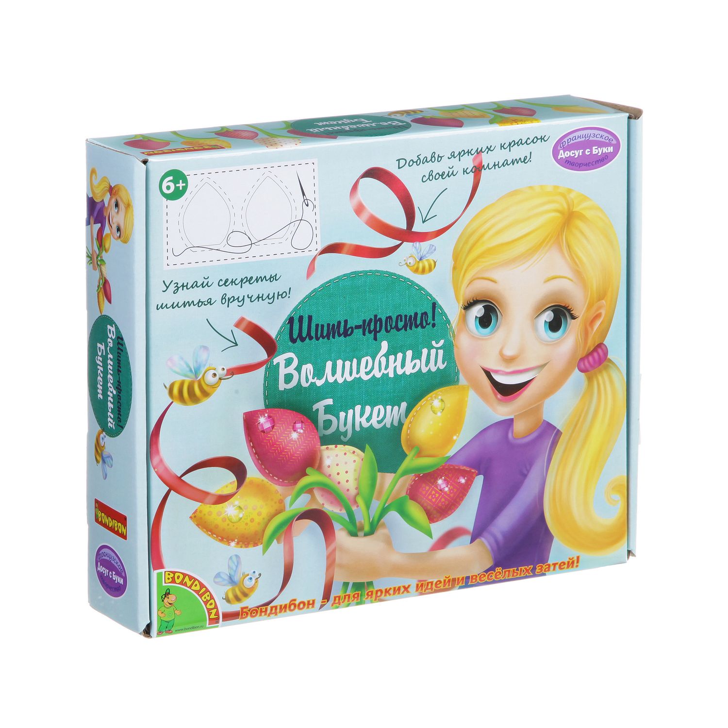 Набор для творчества Bondibon шитье Волшебный букет из тюльпанов - фото 3