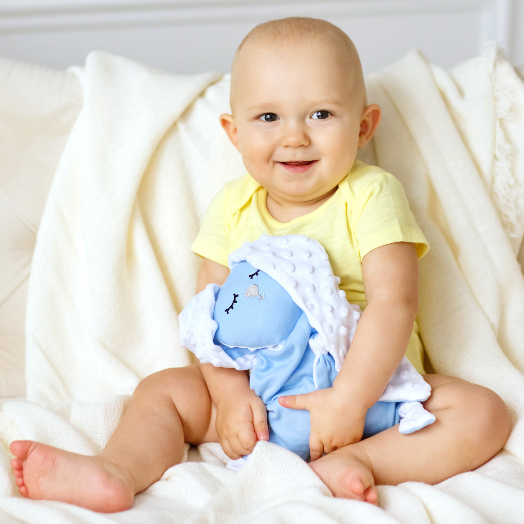 Грелка-комфортер AmaroBaby Flax Love голубая - фото 9