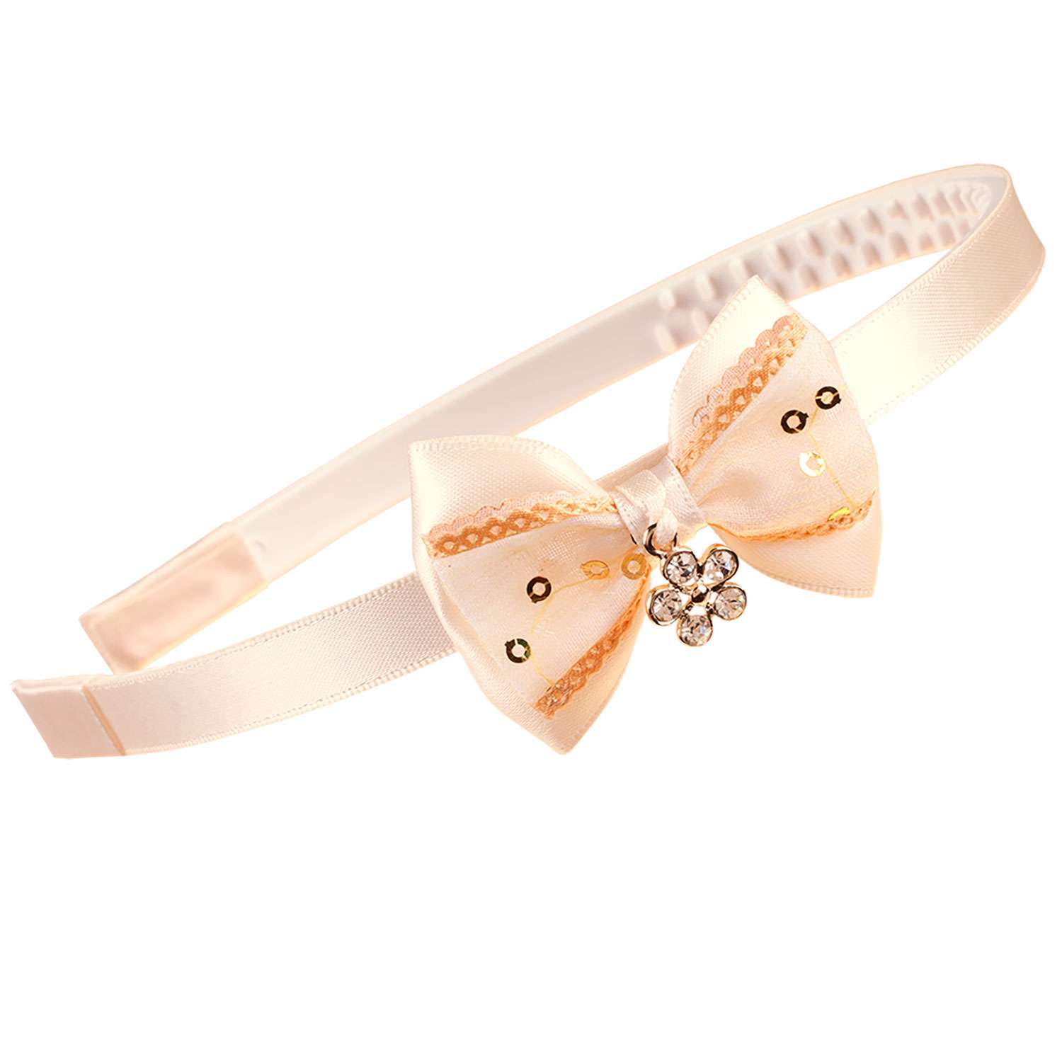 Ободок для волос Babys JOY Бежевый NY48-2 NY48-2 - фото 1