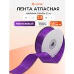 Лента Айрис атласная упаковочная флористическая 2.5 см 22.86 м 170 фиолетовый