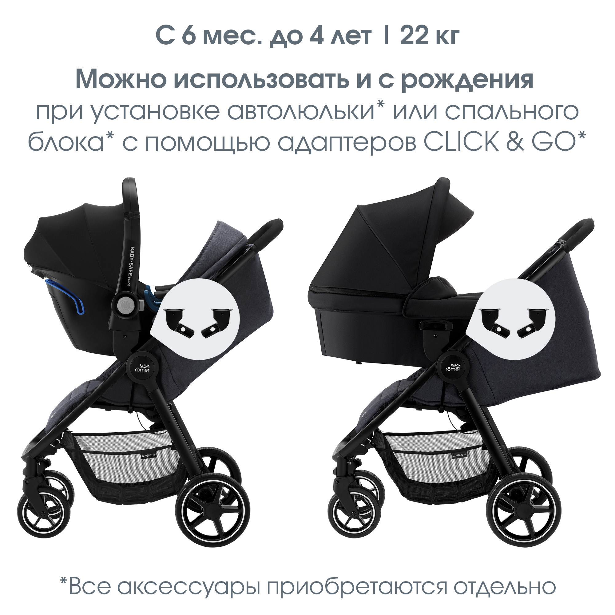 Коляска прогулочная Britax Roemer B-Agile M - фото 4
