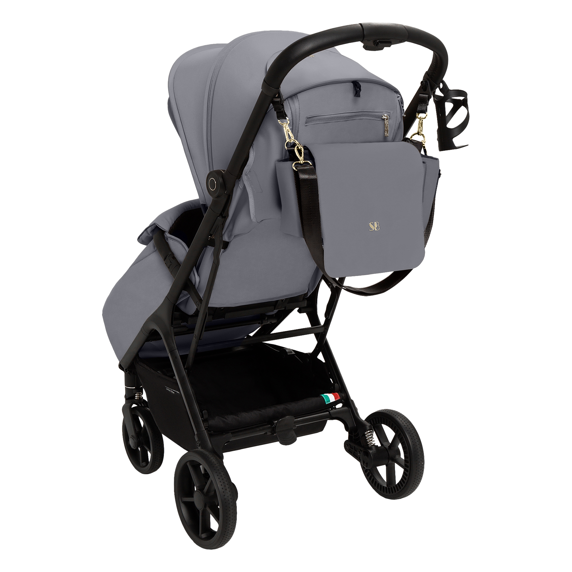 Коляска прогулочная Sweet Baby серый - фото 17