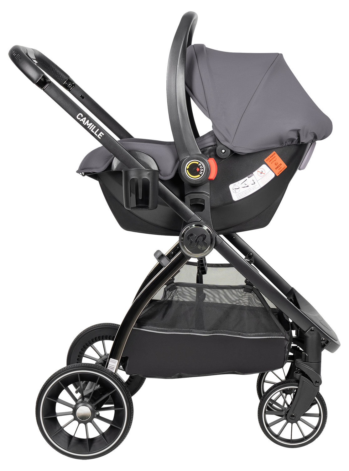 Коляска 3в1 Farfello Camille серый - фото 29