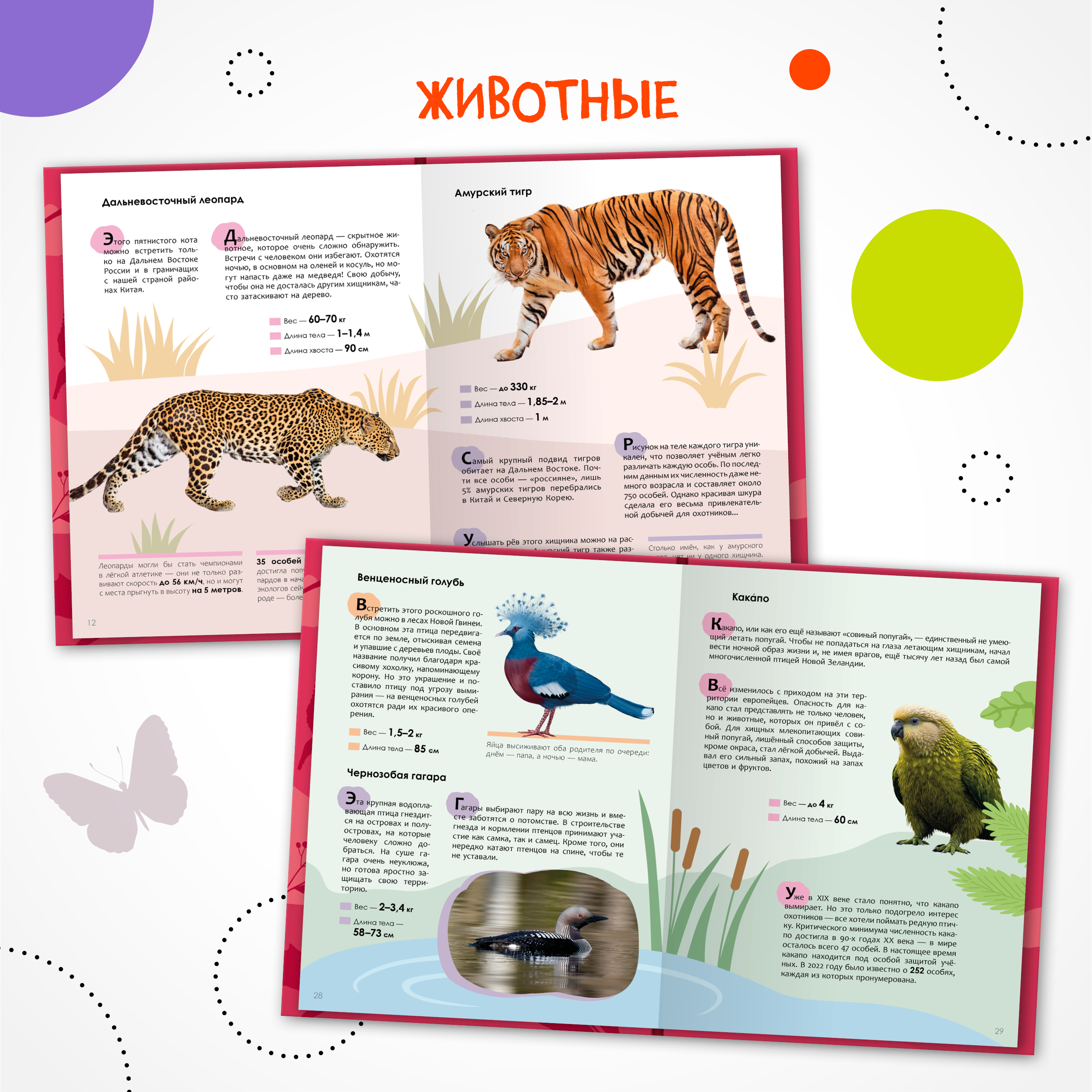 Набор МОЗАИКА kids Детские энциклопедии о животных (Животные, Красеая книга) - фото 7