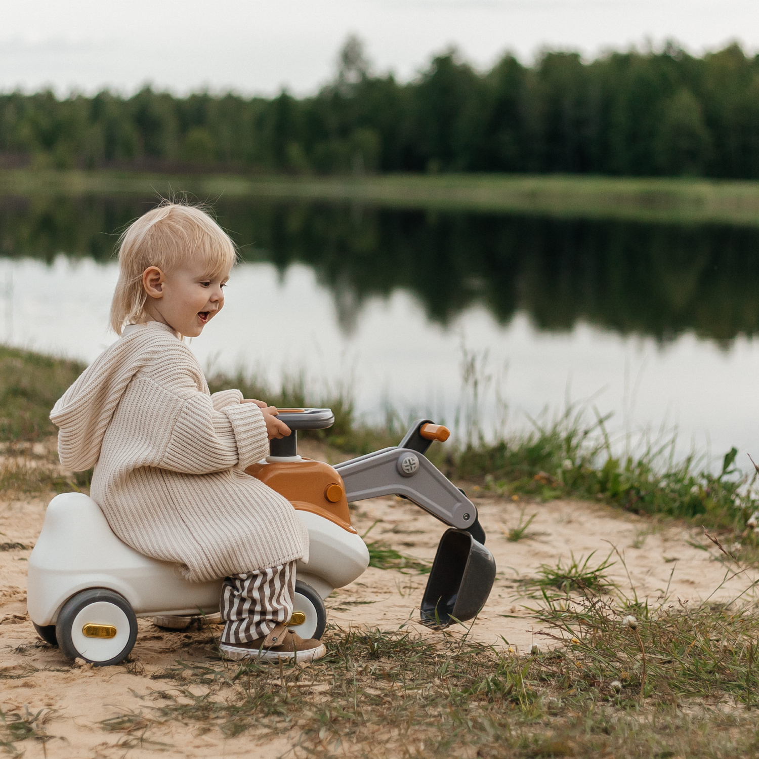 Каталка UNIX Kids Brown коричневый - фото 2