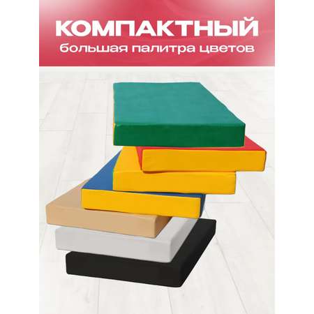 Мат гимнастический KMS sport № 1 (100 х 50 х 10) красно-жёлтый