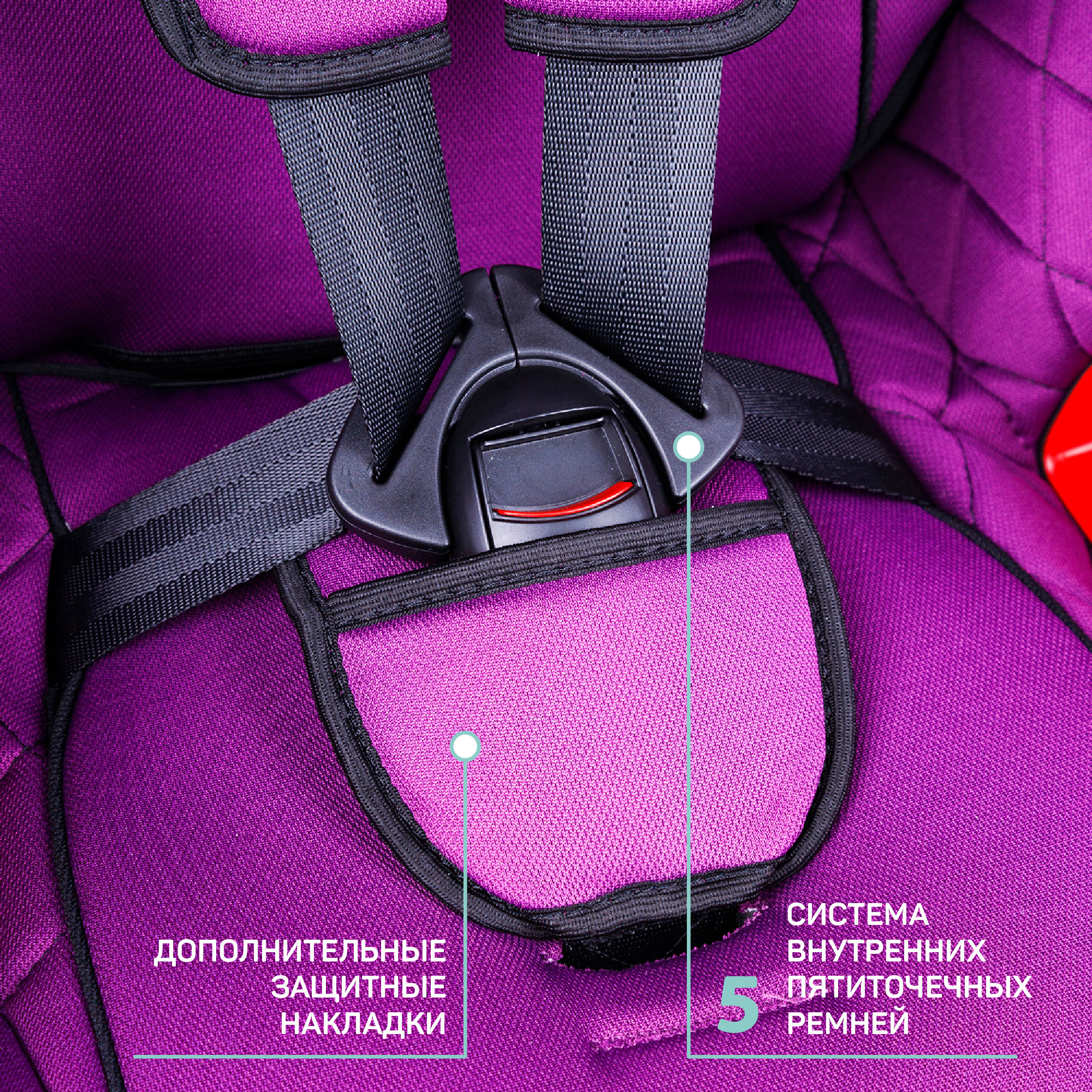 Автокресло Amarobaby Big trip 0+/1/2/3 (0-36 кг) - фото 4