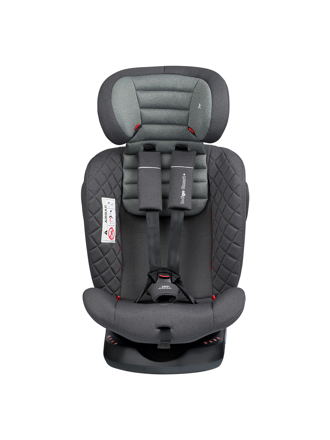 Автокресло Indigo SMART+ серый Isofix 0+/1/2/3 (0-36 кг) - фото 10