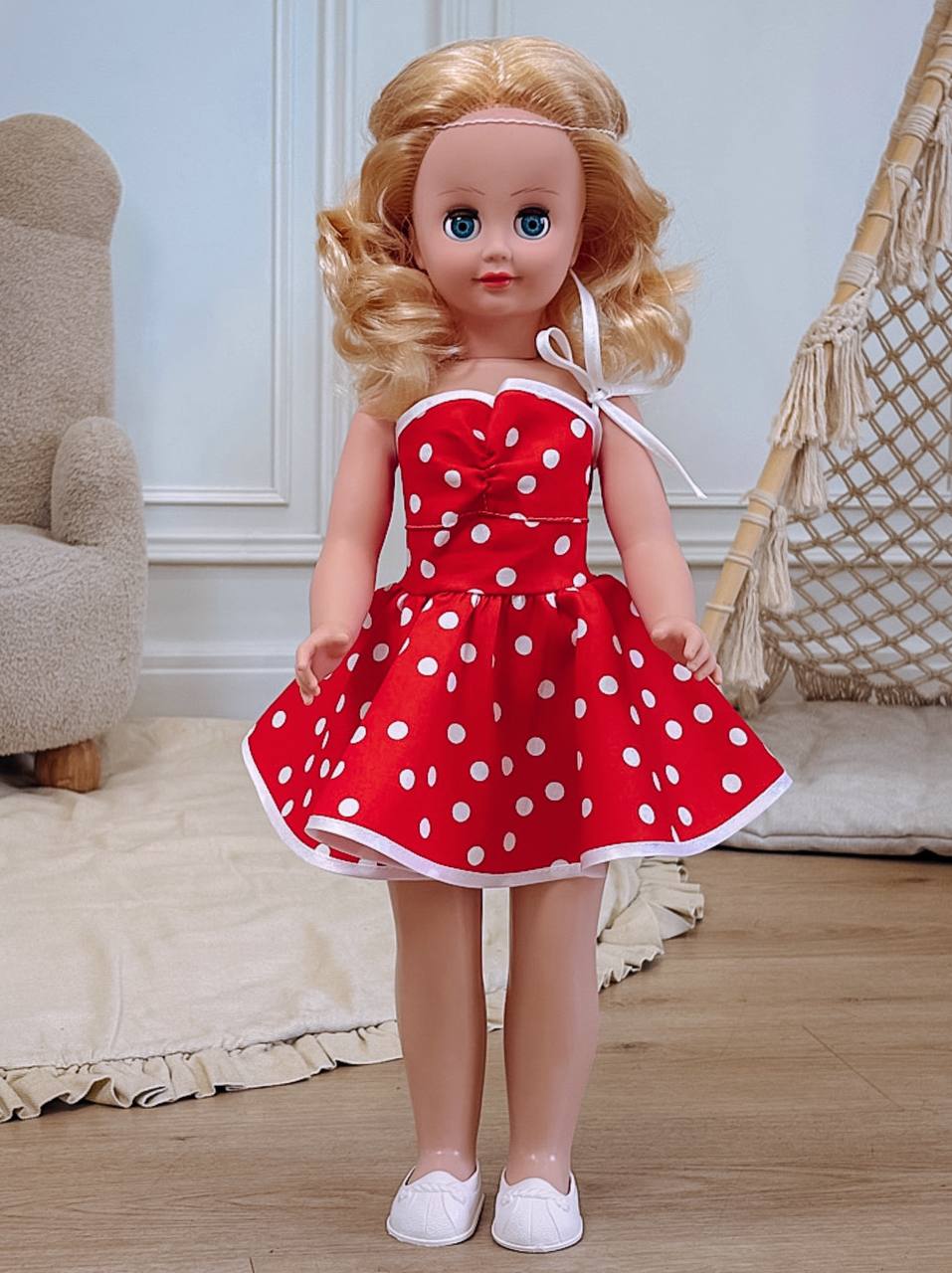 Кукла большая (ростовая) СТРАНА КУКОЛ говорящая Стелла высота 60 см 13-С-23 - фото 23