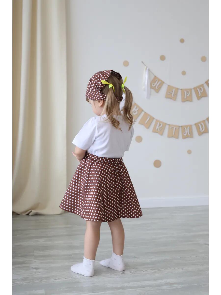 Юбка Рекантино 396-04 Коричневый - фото 2