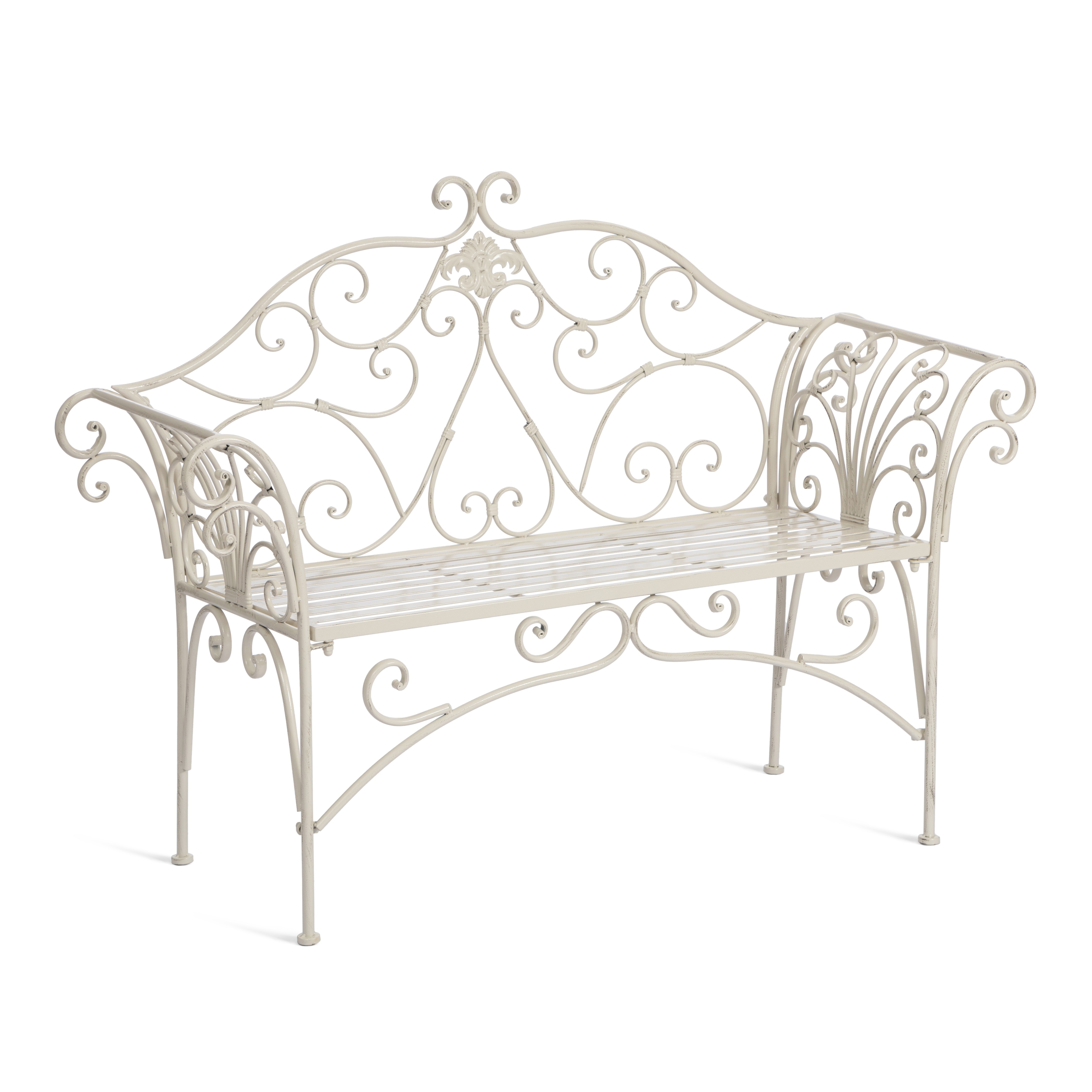 Садовая скамья TETCHAIR Божоле античный белый - фото 1