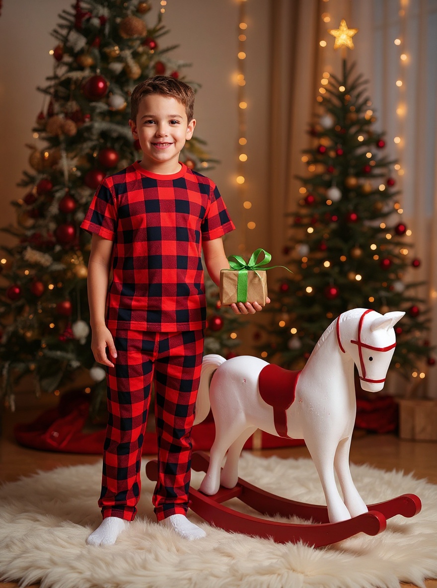 Пижама KiMMi co К-1408827/1 красный_клетка - фото 2