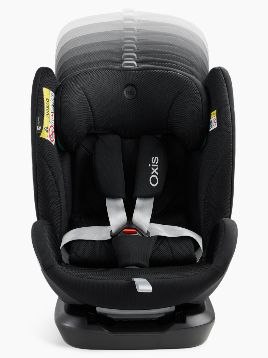 Автокресло Happy Baby Oxis 0+/1/2/3 (0-36 кг) черный - фото 6