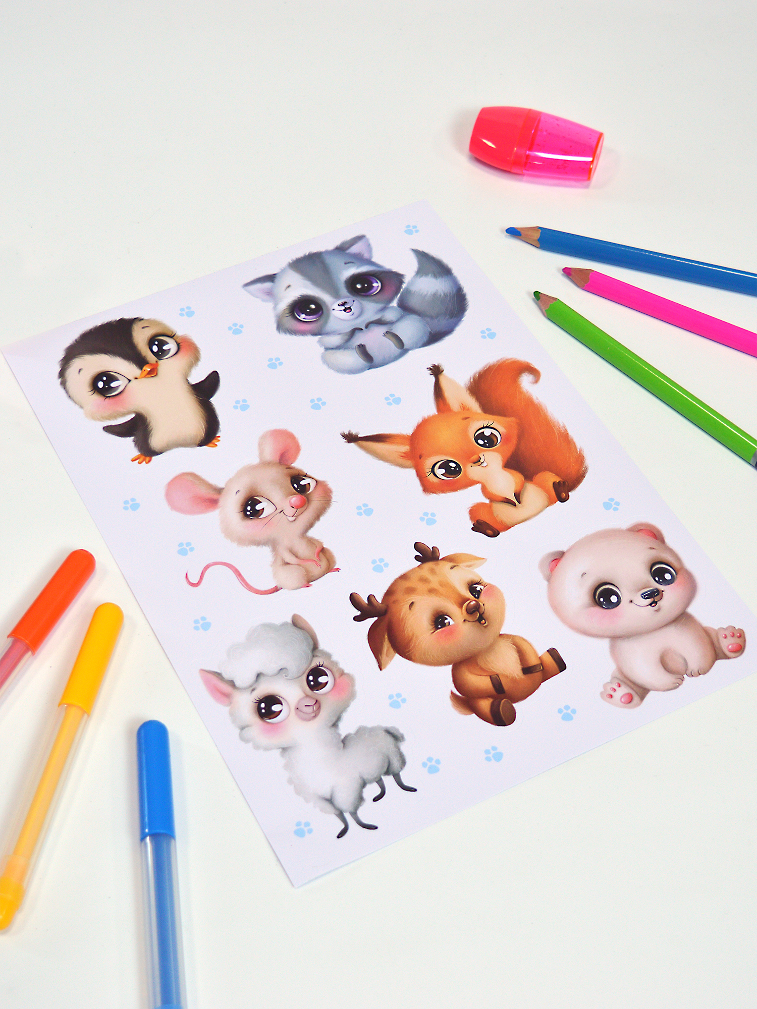 Декоративные наклейки Дрофа-Медиа Милые зверушки -2 4259 - фото 10